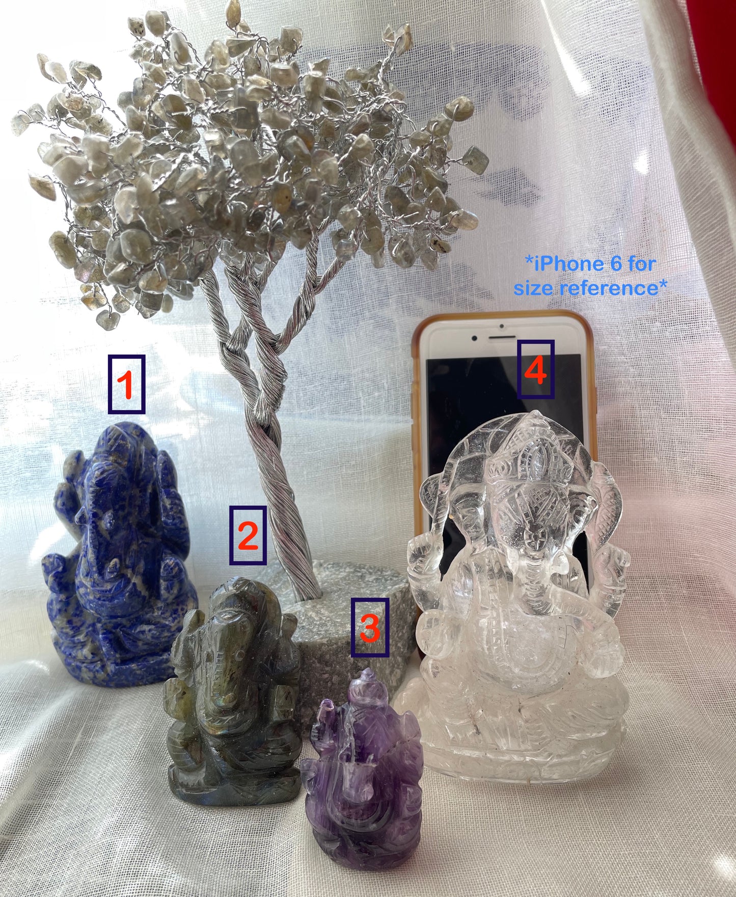 Clear Quartz - Ganesha Statue #4