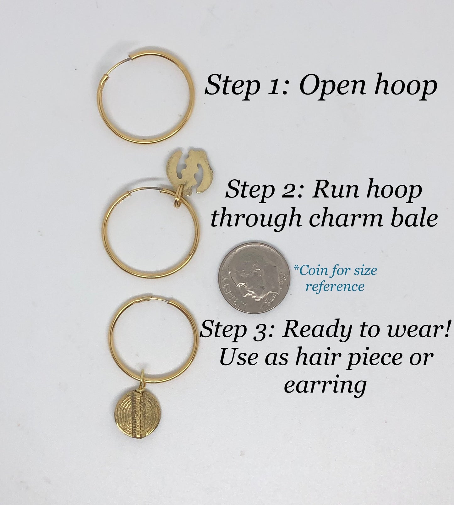 Ankh - ONE Earring/Hair Piece/Pendant