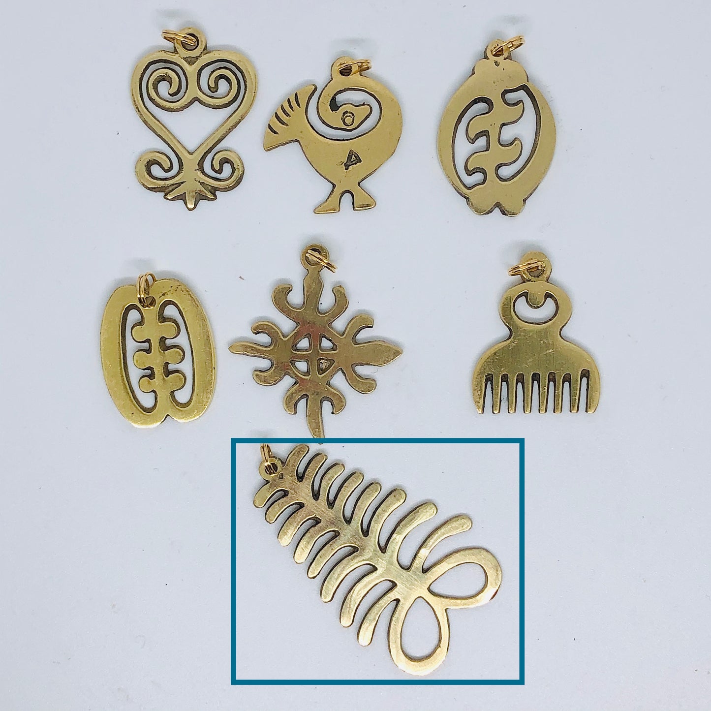 Adinkra Symbol - Aya (ONE Earring, Hair piece or Pendant)