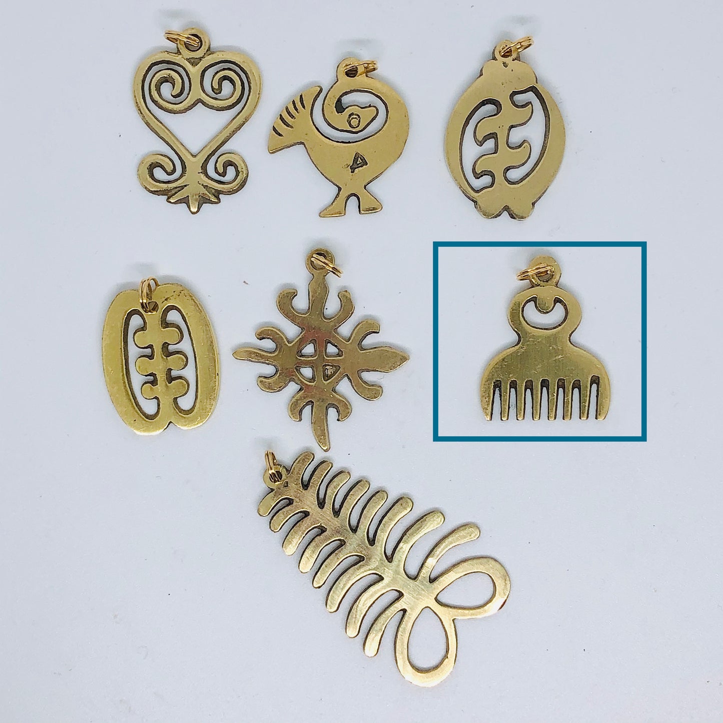 Adinkra Symbol - Duafe  (ONE Earring, Hair piece or Pendant)