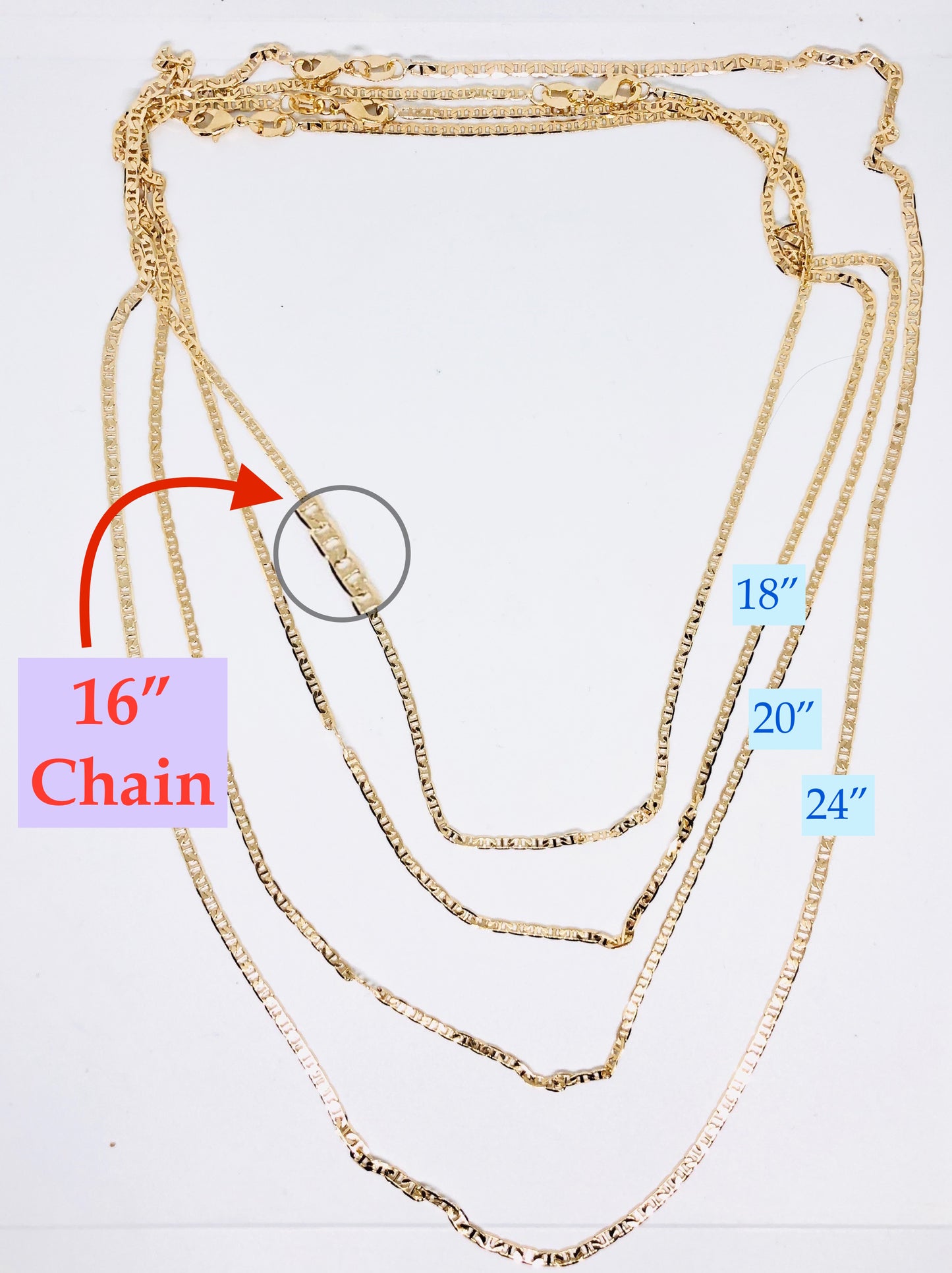 Mariner Gold Filled Chains (Choose Your Length)