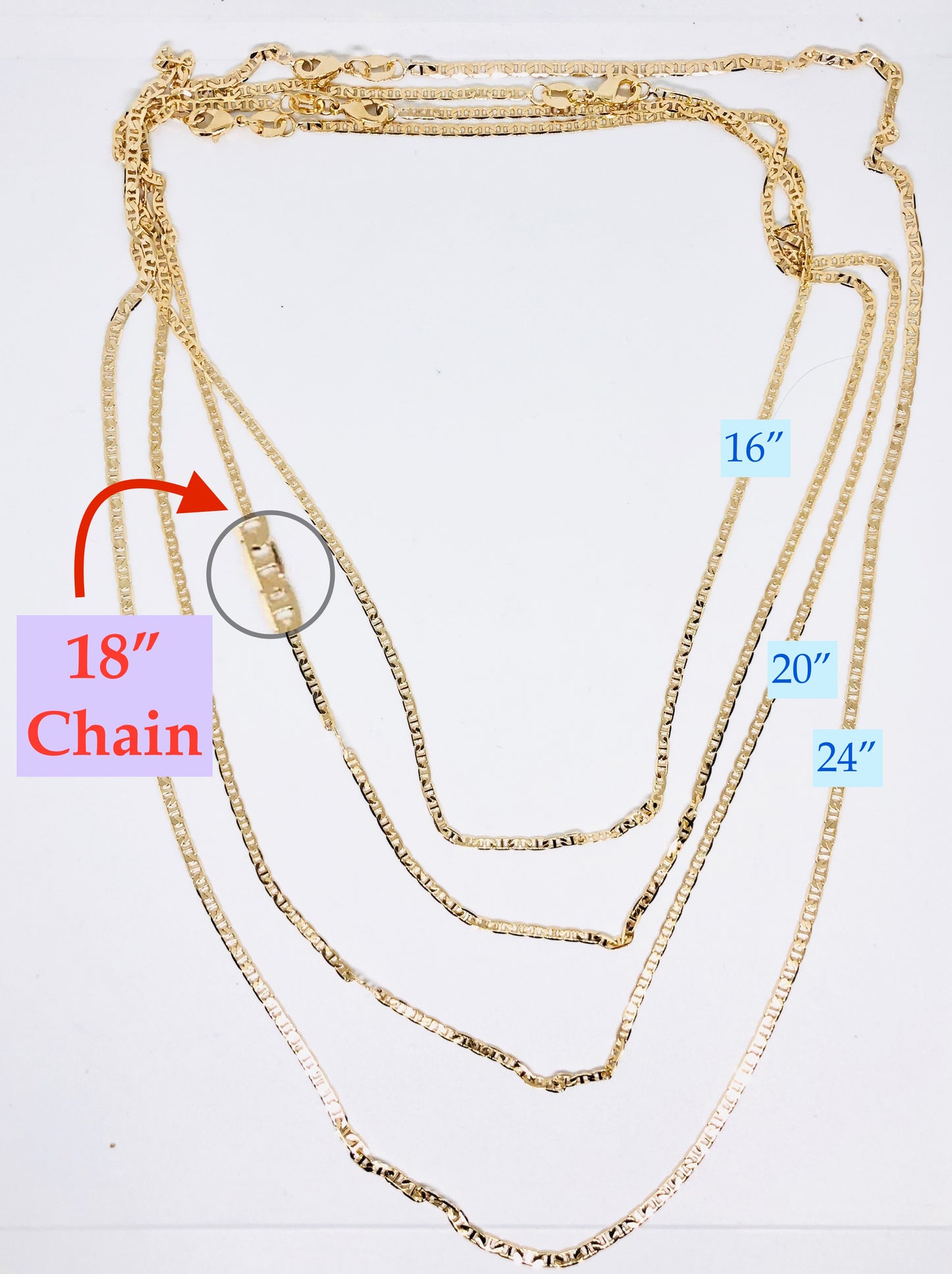 Mariner Gold Filled Chains (Choose Your Length)