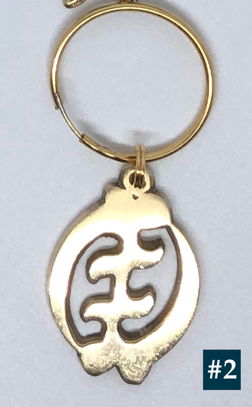 Adinkra Symbol - Gye Nyame (ONE Earring, Hair piece or Pendant)