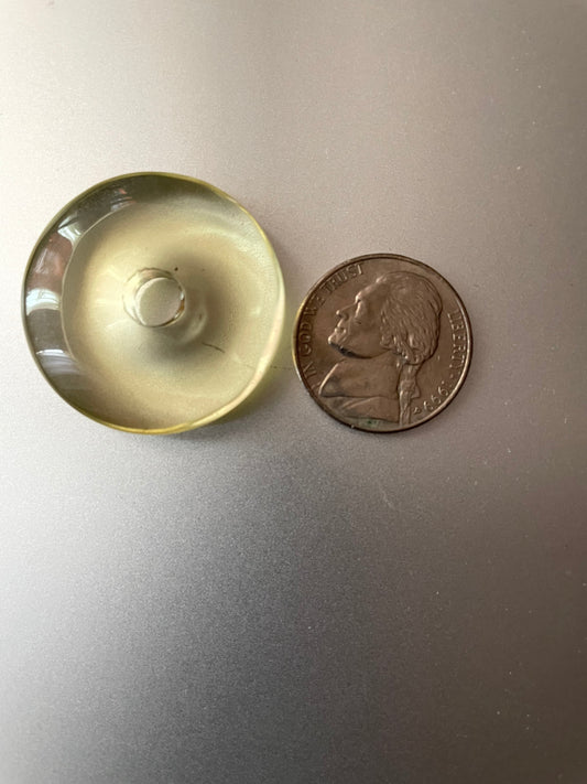 lemon quartz donut 30mm