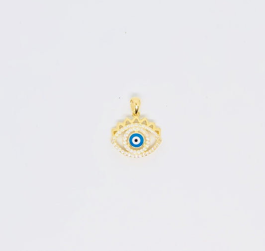 Crown Evil Eye Pendant