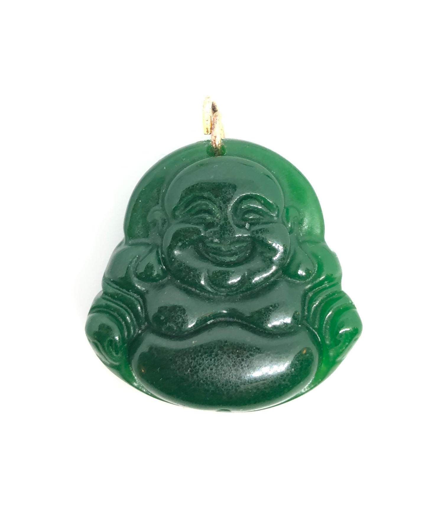 Frameless Dark Green Buddha